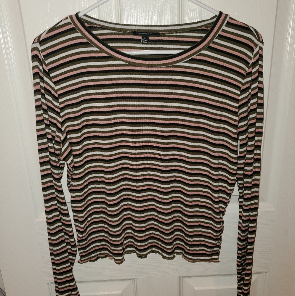 Long sleeve striped shirt